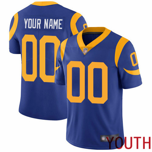 Limited Royal Blue Youth Alternate Jersey NFL Customized Football Los Angeles Rams Vapor Untouchable->customized nfl jersey->Custom Jersey